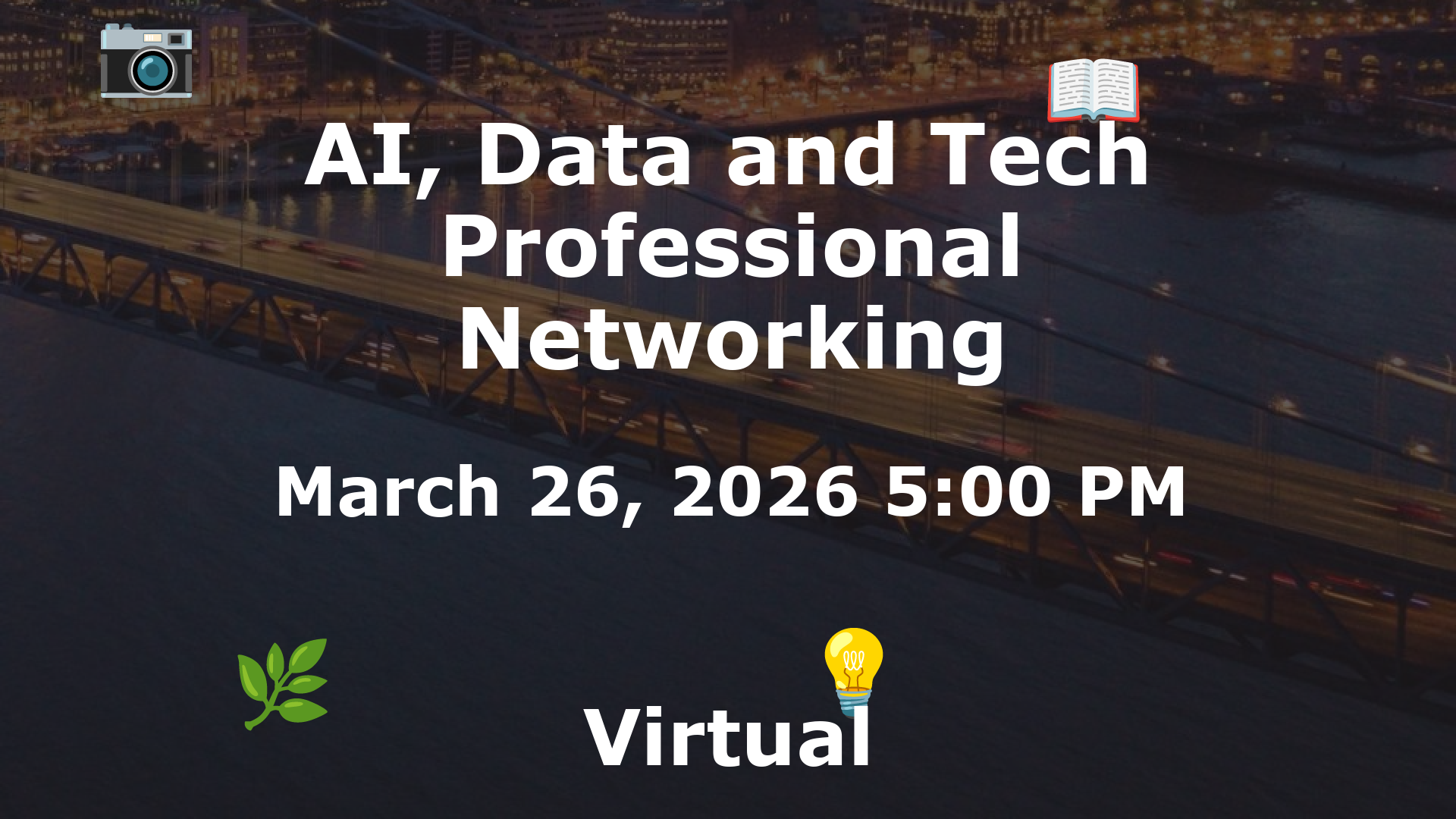 AI, Data and Tech Professional Networking event image